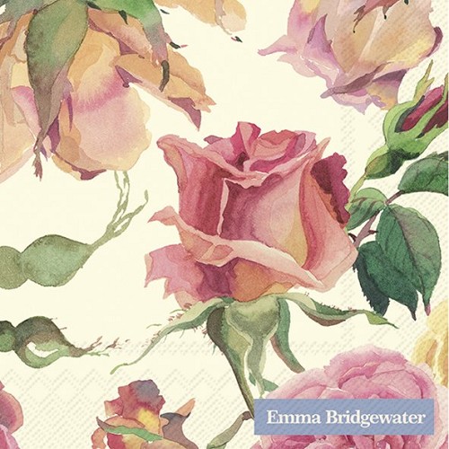 Cocktail napkins Pink Roses